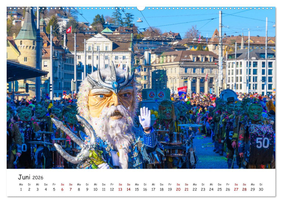 Lozärner Fasnacht (CALVENDO Premium Wandkalender 2026)