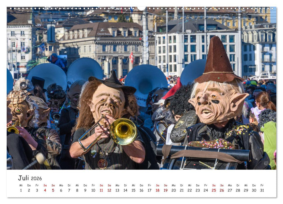Lozärner Fasnacht (CALVENDO Premium Wandkalender 2026)