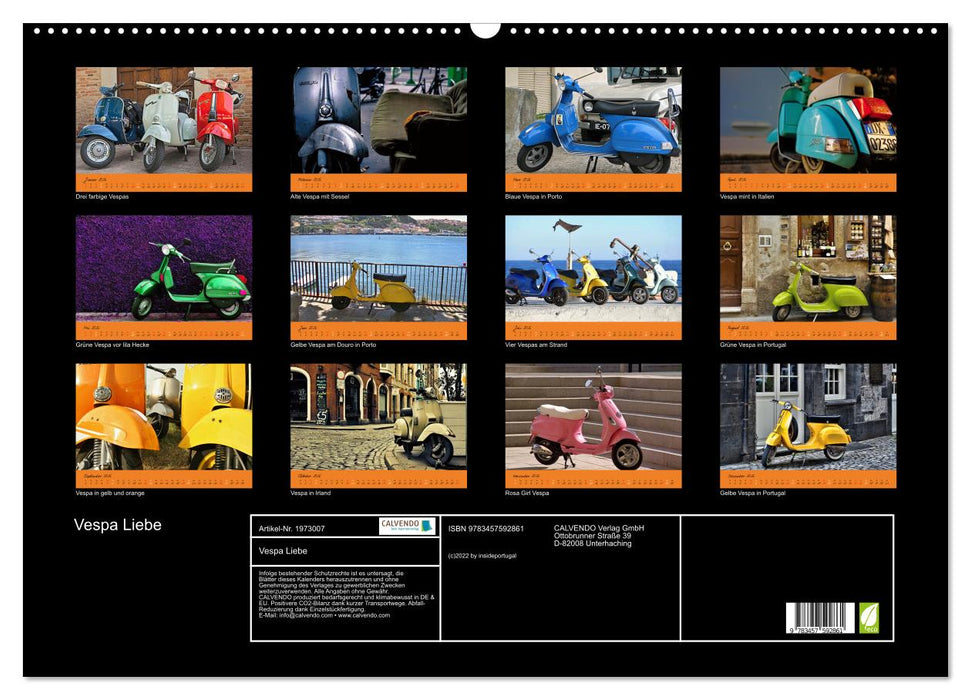 Vespa Liebe (CALVENDO Wandkalender 2026)