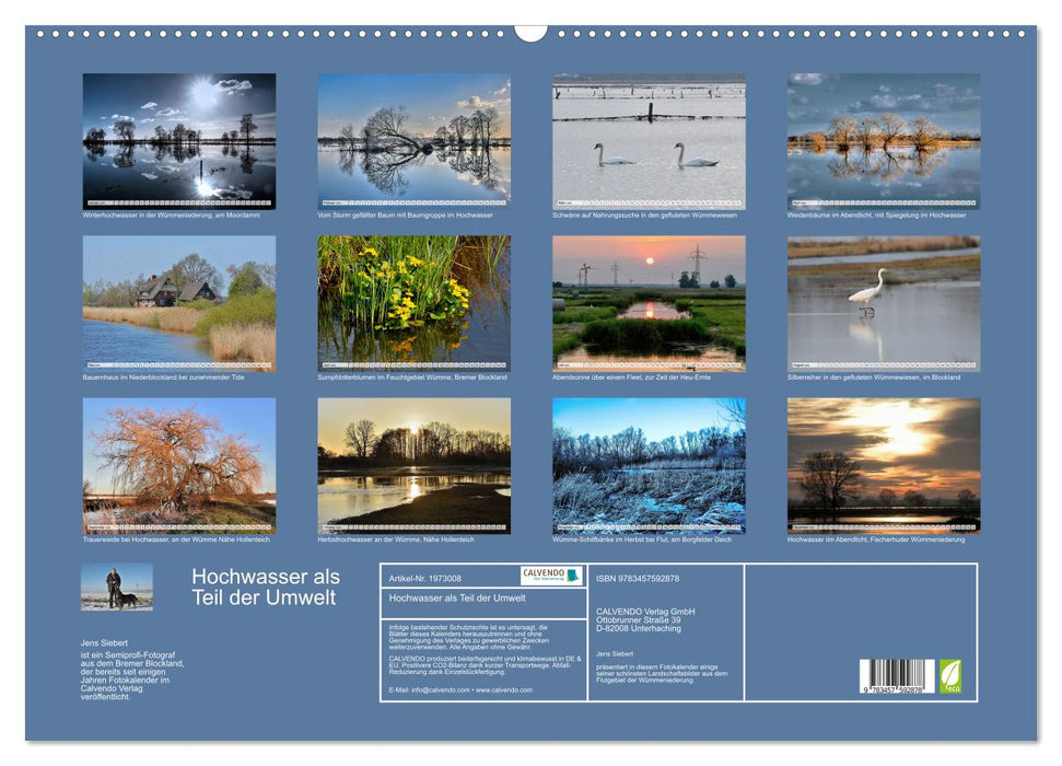 Hochwasser als Teil der Umwelt (CALVENDO Wandkalender 2026)