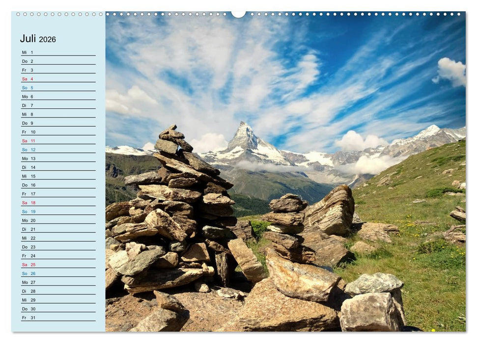 Faszination Horu Fotoimpressionen vom Matterhorn (CALVENDO Premium Wandkalender 2026)