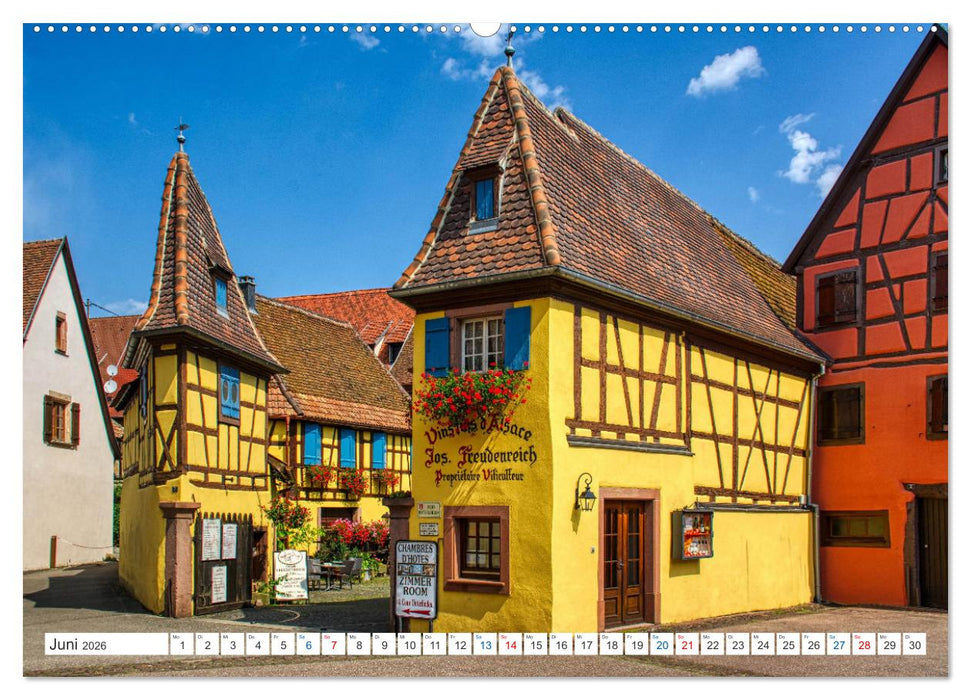 Eguisheim - Eines der schönsten Dörfer Frankreichs (CALVENDO Wandkalender 2026)