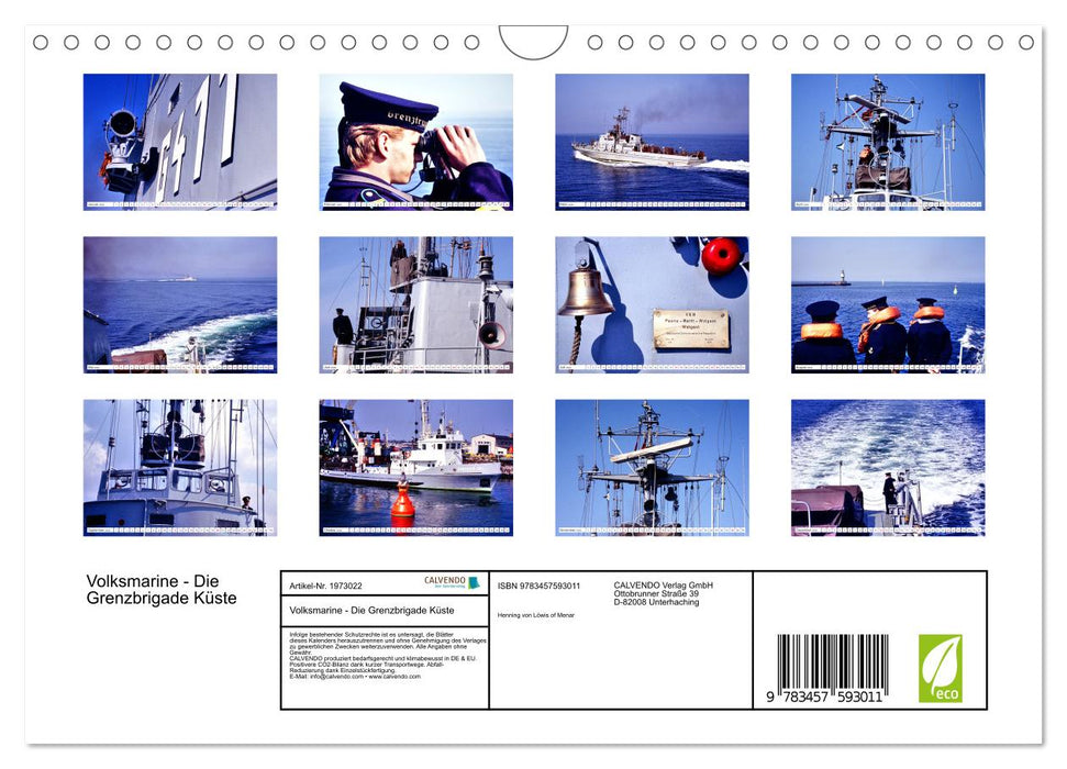 Volksmarine - Die Grenzbrigade Küste (CALVENDO Wandkalender 2026)