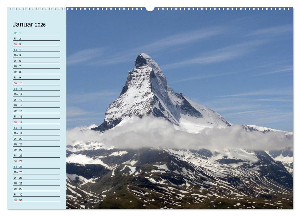 Faszination Horu Fotoimpressionen vom Matterhorn (CALVENDO Wandkalender 2026)