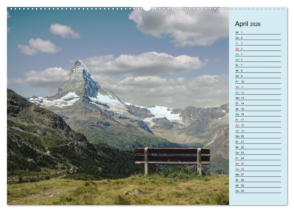 Faszination Horu Fotoimpressionen vom Matterhorn (CALVENDO Wandkalender 2026)