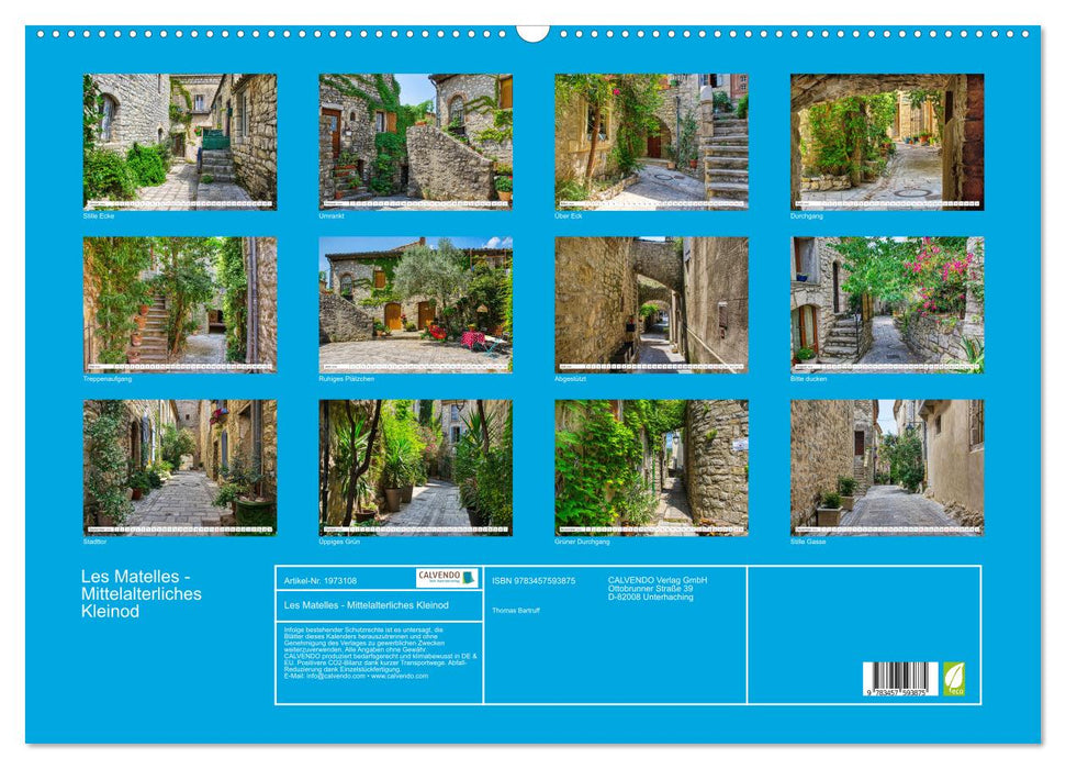 Les Matelles - Mittelalterliches Kleinod (CALVENDO Wandkalender 2026)