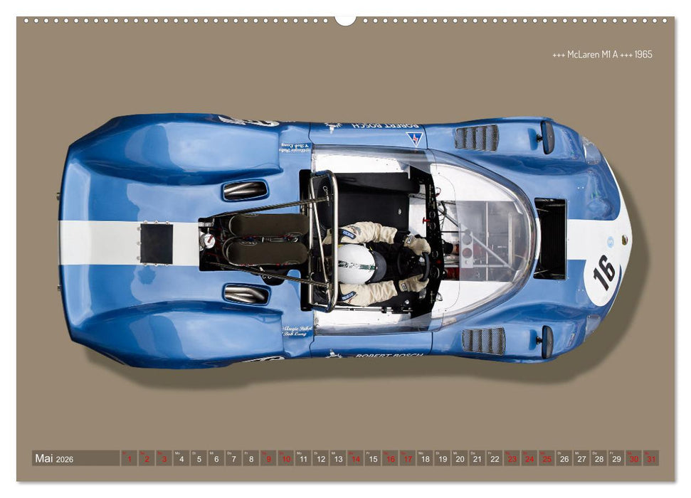 Legenden des Rennsports Historic Sports Cars 1960-1975 (CALVENDO Wandkalender 2026)