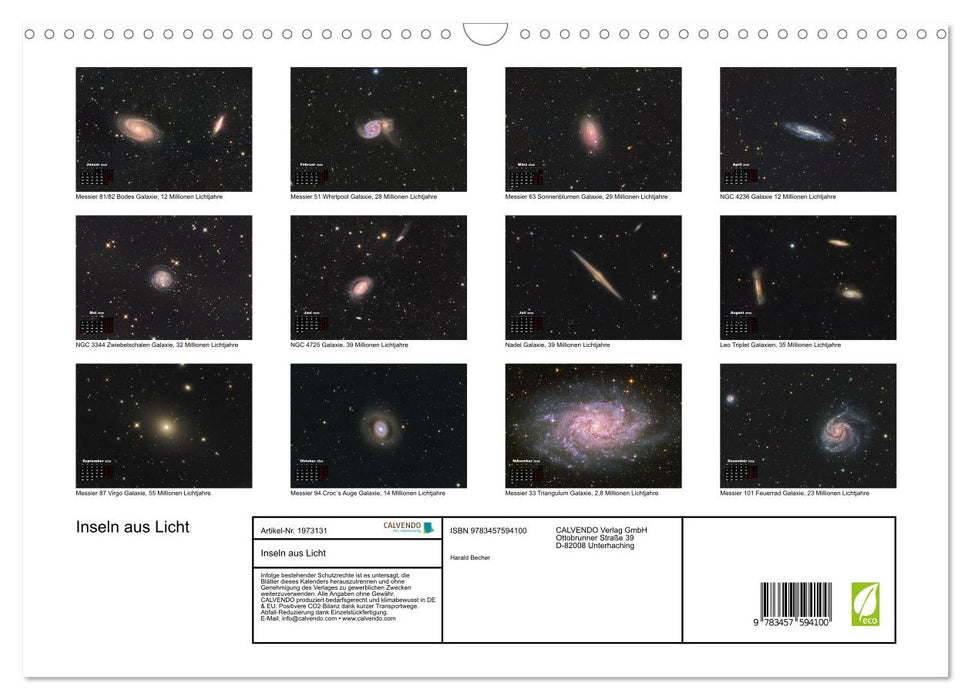 Inseln aus Licht (CALVENDO Wandkalender 2026)