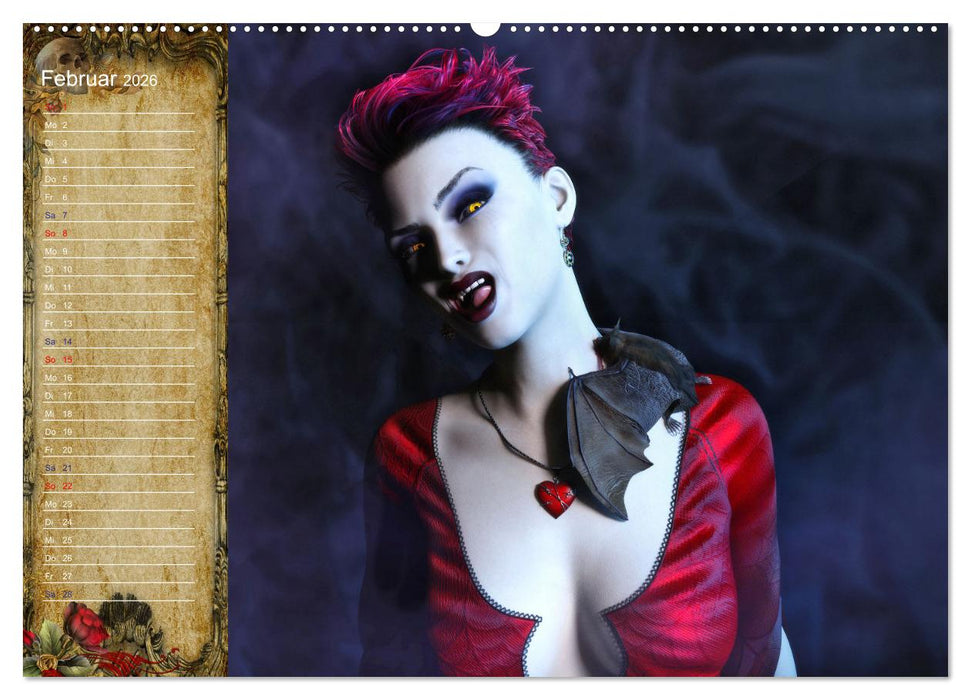 Vampire - Kinder der Nacht (CALVENDO Wandkalender 2026)