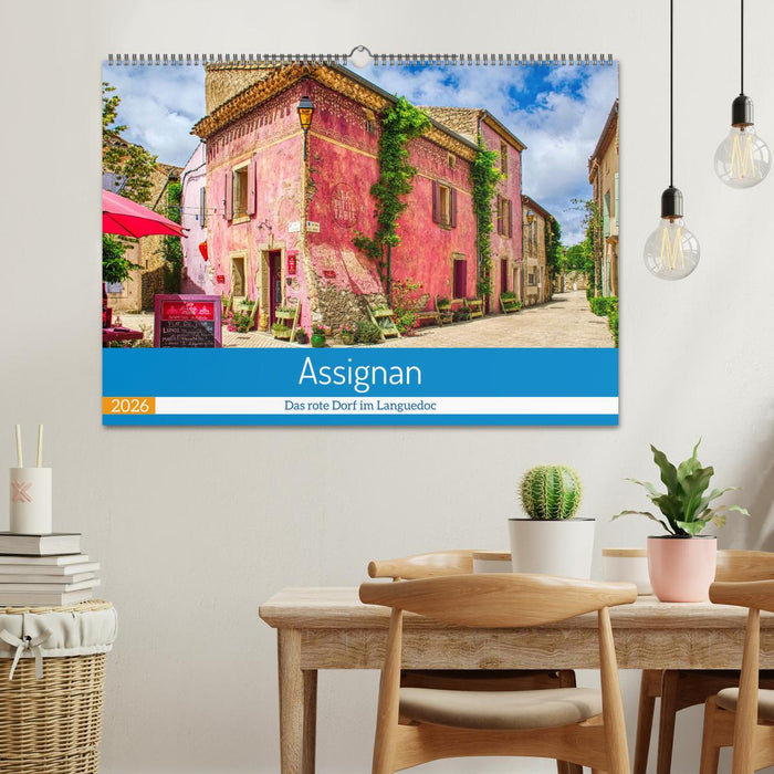 Assignan - Das rote Dorf im Languedoc (CALVENDO Wandkalender 2026)