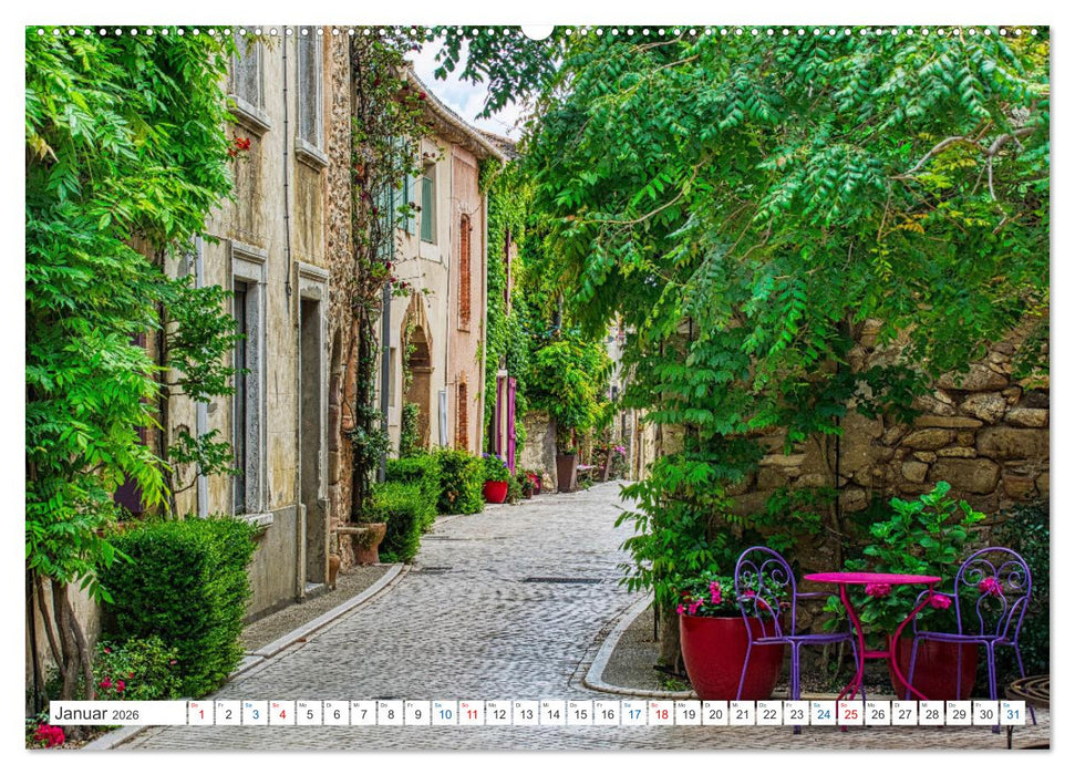 Assignan - Das rote Dorf im Languedoc (CALVENDO Wandkalender 2026)
