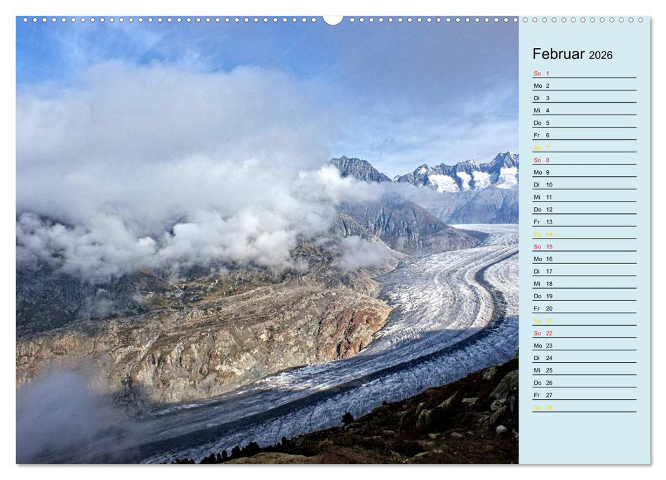 Grüezi . Landschaften in der Schweiz Planer (CALVENDO Wandkalender 2026)