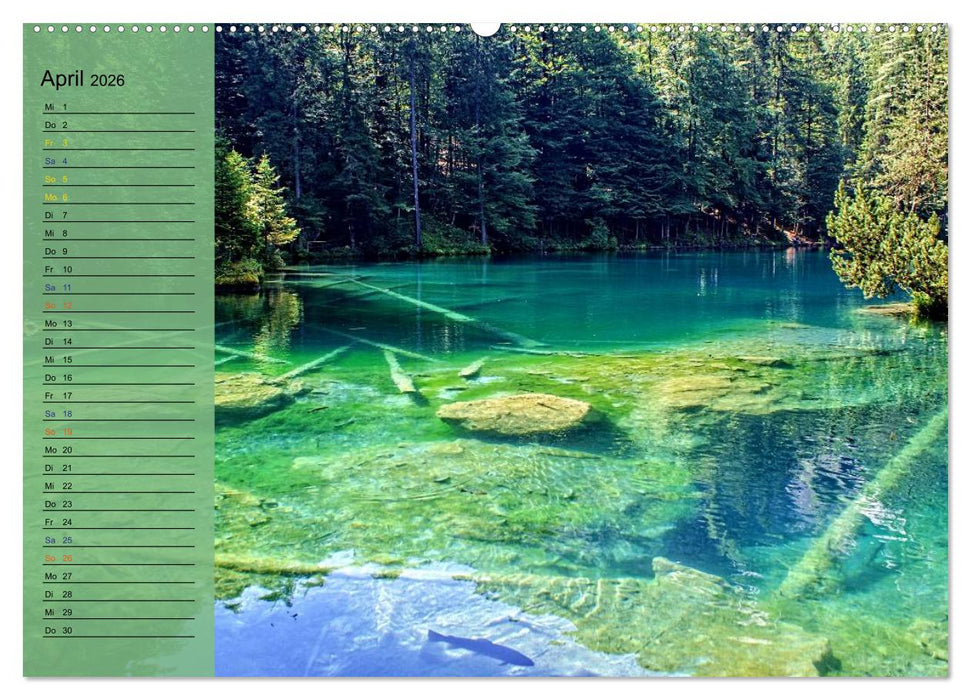SeenSucht Entdecke Seen in der Schweiz Planer (CALVENDO Premium Wandkalender 2026)