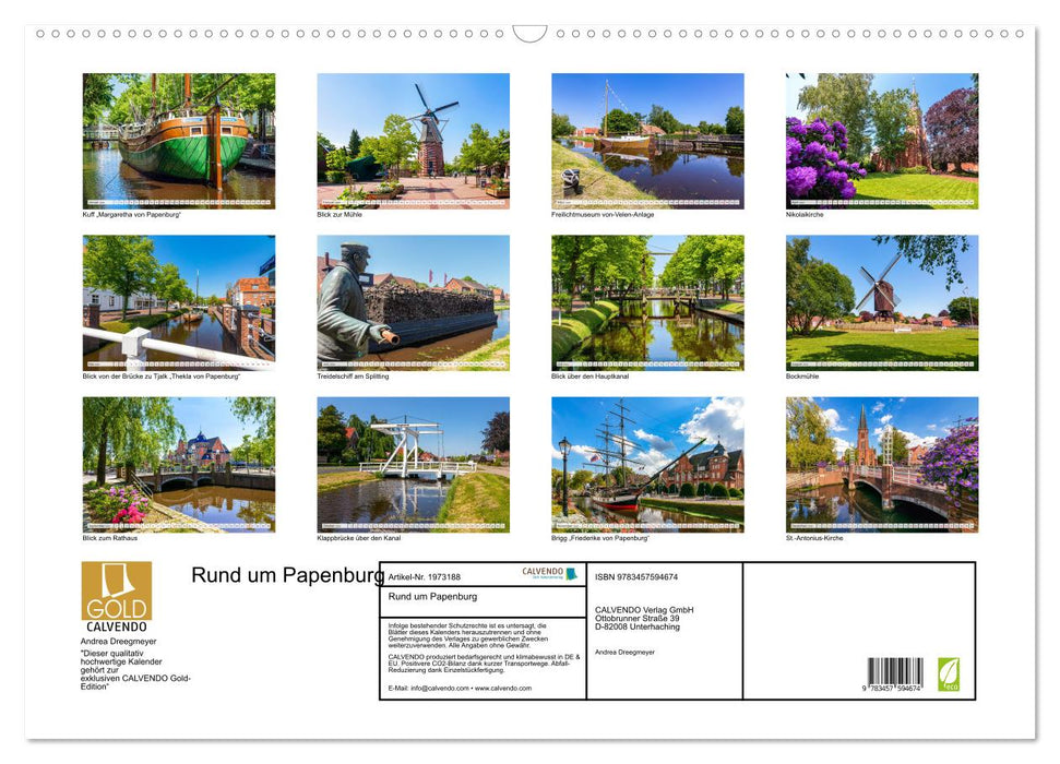 Rund um Papenburg (CALVENDO Wandkalender 2026)
