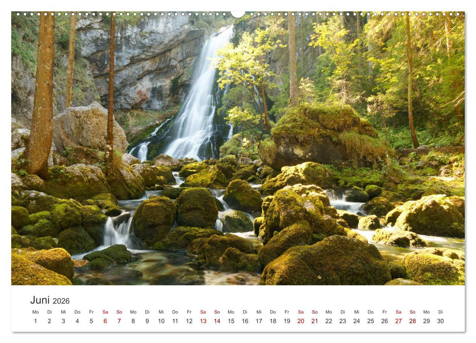 Wasser bewegt - Wasserfälle und Stromschnellen (CALVENDO Wandkalender 2026)