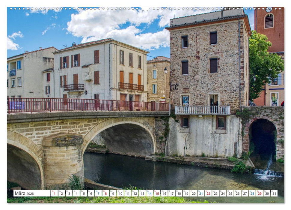 Saint - Chinian - Traditionelles Weindorf im Süden Frankreichs (CALVENDO Wandkalender 2026)