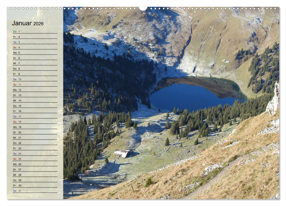 SeenSucht Entdecke Seen in der Schweiz Planer (CALVENDO Wandkalender 2026)