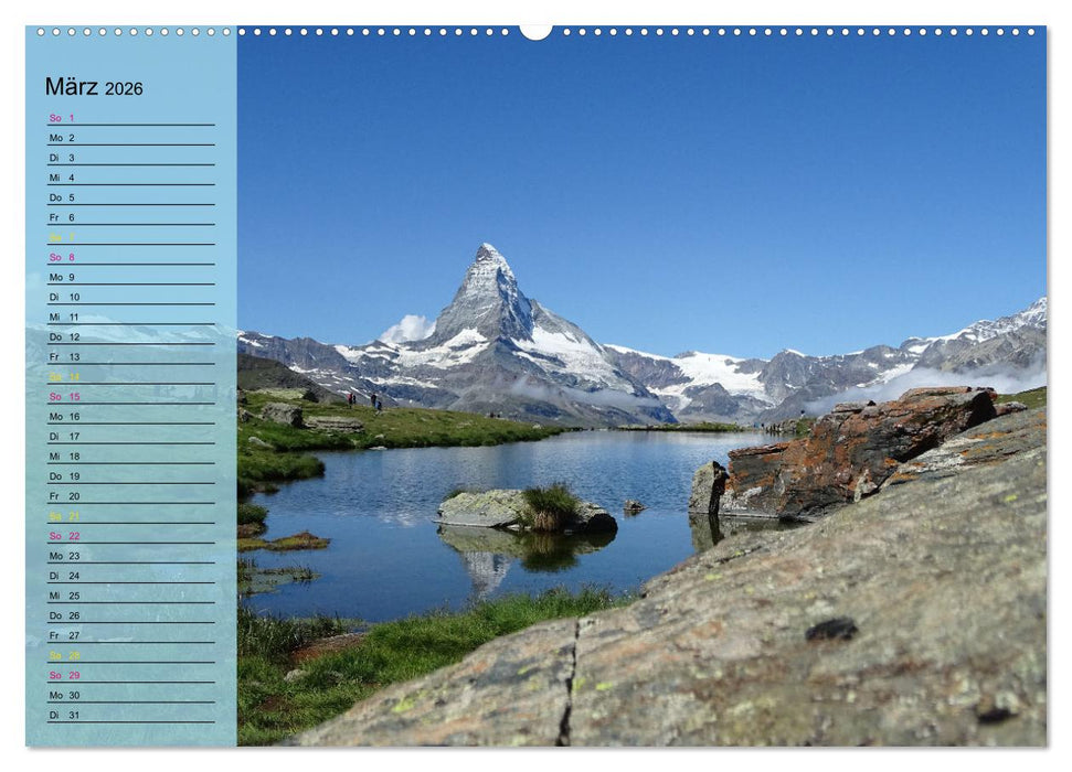 SeenSucht Entdecke Seen in der Schweiz Planer (CALVENDO Wandkalender 2026)