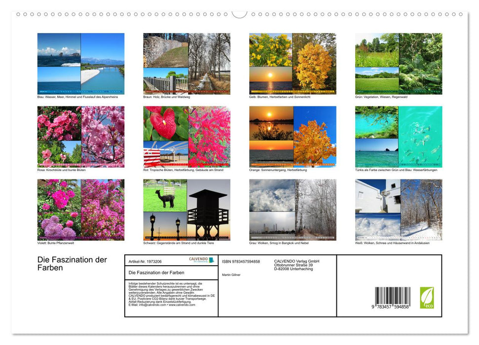 Die Faszination der Farben (CALVENDO Premium Wandkalender 2026)