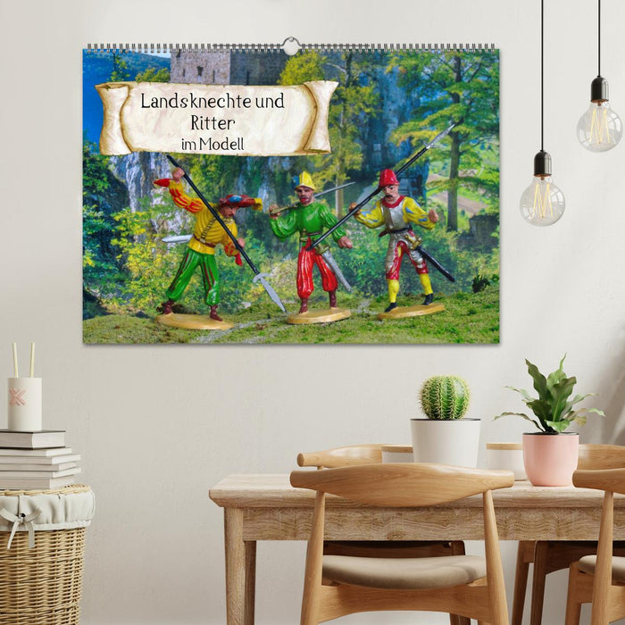 Landsknechte und Ritter im Modell (CALVENDO Wandkalender 2026)