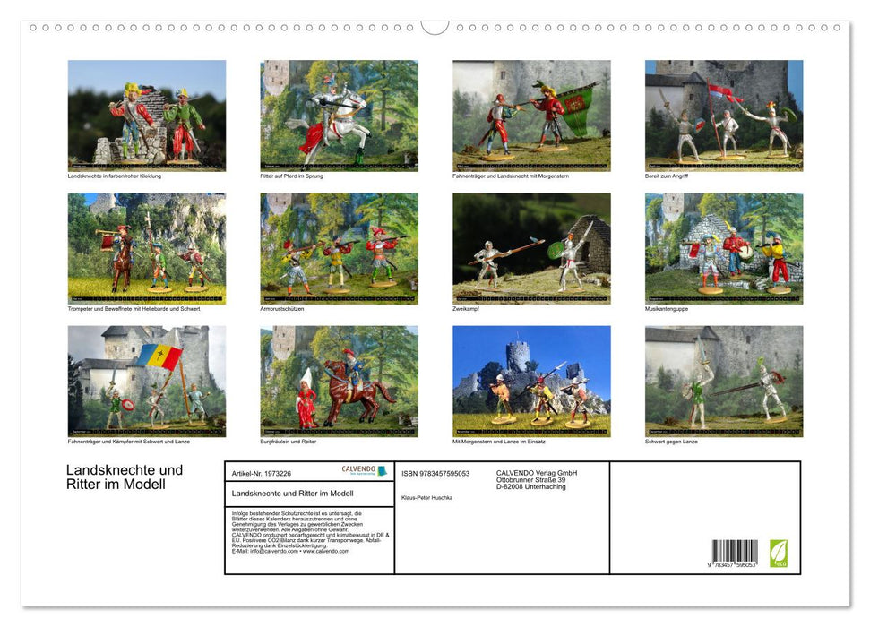 Landsknechte und Ritter im Modell (CALVENDO Wandkalender 2026)