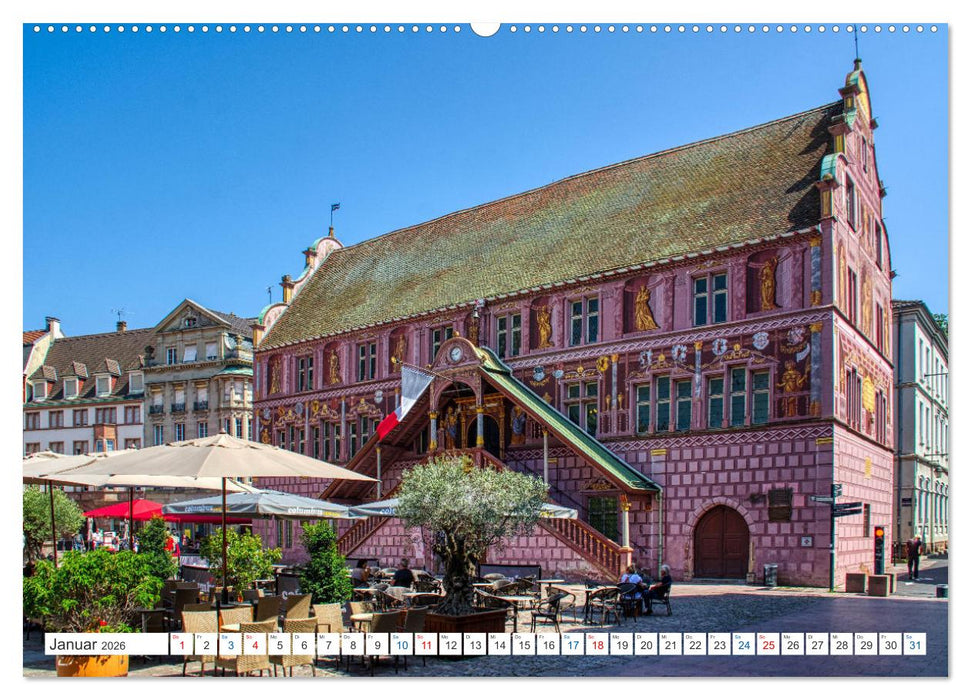 Mulhouse - Das südliche Tor der elsässischen Weinstraße (CALVENDO Premium Wandkalender 2026)