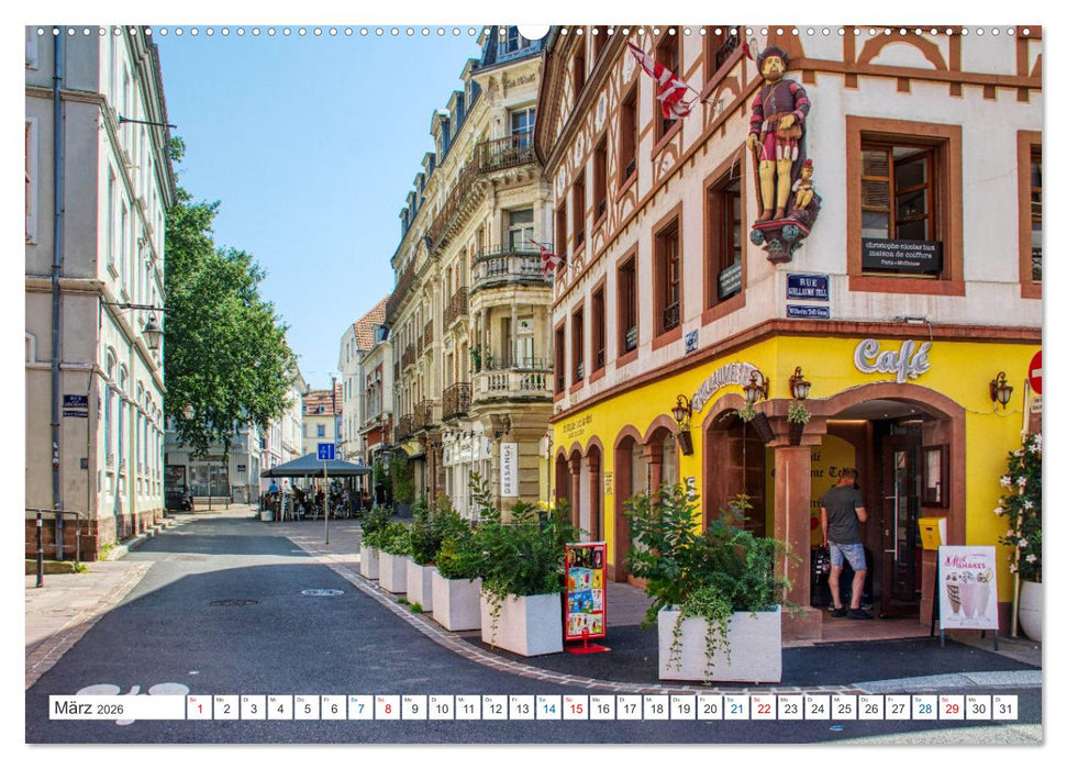 Mulhouse - Das südliche Tor der elsässischen Weinstraße (CALVENDO Premium Wandkalender 2026)