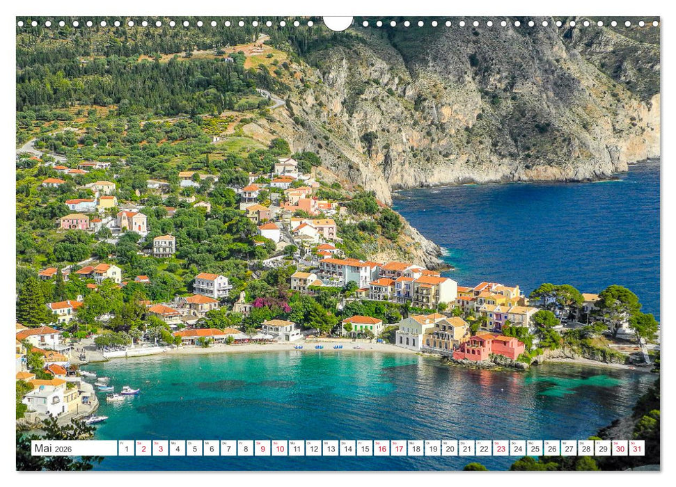 Kefalonia, Inseltraum in Blau (CALVENDO Wandkalender 2026)