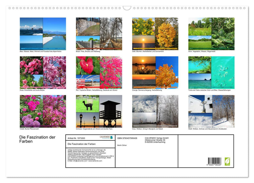 Die Faszination der Farben (CALVENDO Wandkalender 2026)