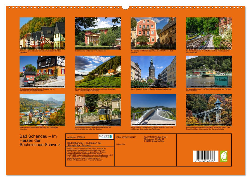 Bad Schandau – Im Herzen der Sächsischen Schweiz (CALVENDO Premium Wandkalender 2026)