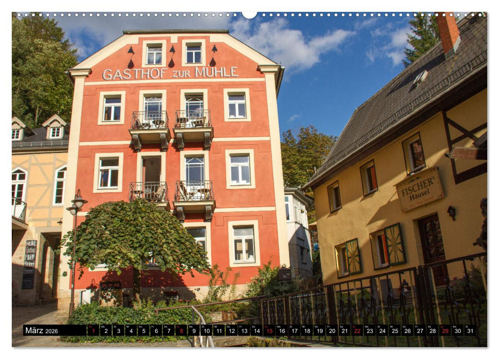 Bad Schandau – Im Herzen der Sächsischen Schweiz (CALVENDO Premium Wandkalender 2026)