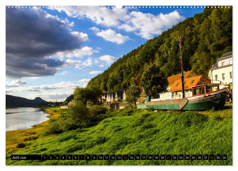 Bad Schandau – Im Herzen der Sächsischen Schweiz (CALVENDO Premium Wandkalender 2026)