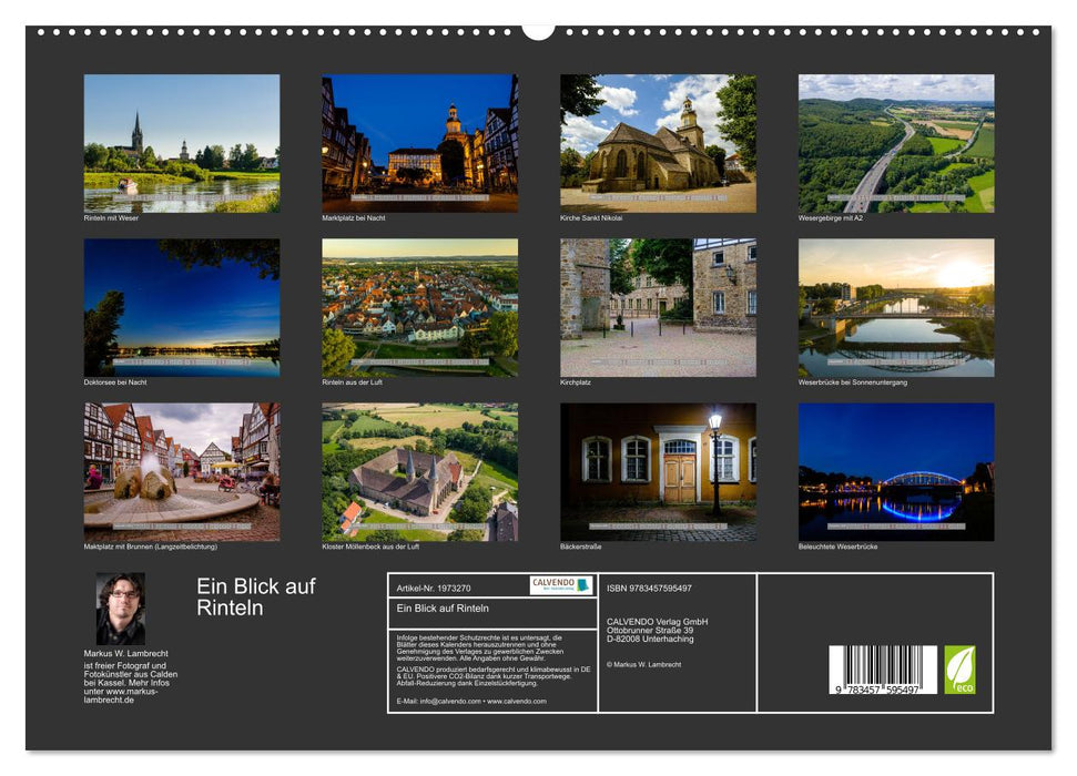 Ein Blick auf Rinteln (CALVENDO Premium Wandkalender 2026)