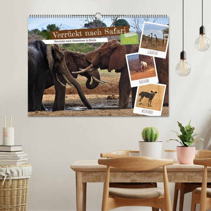 Verrückt nach Safari Verrückt nach Abenteuer in Kenia (CALVENDO Wandkalender 2026)