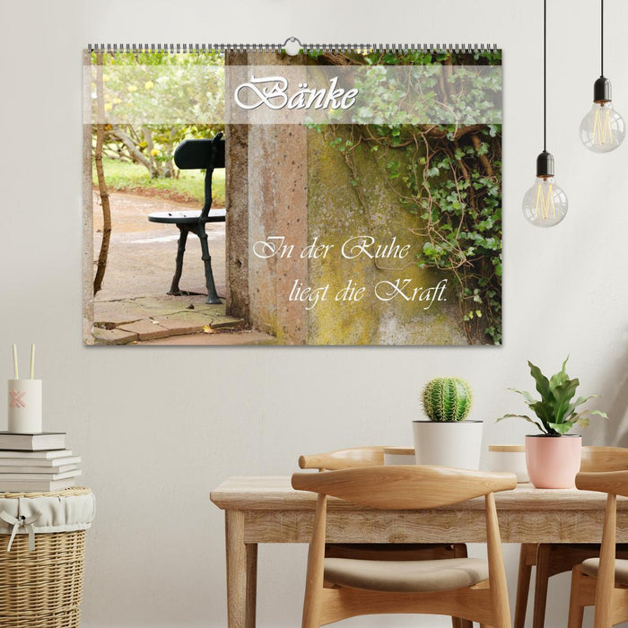 Bänke. In der Ruhe liegt die Kraft. (CALVENDO Wandkalender 2026)
