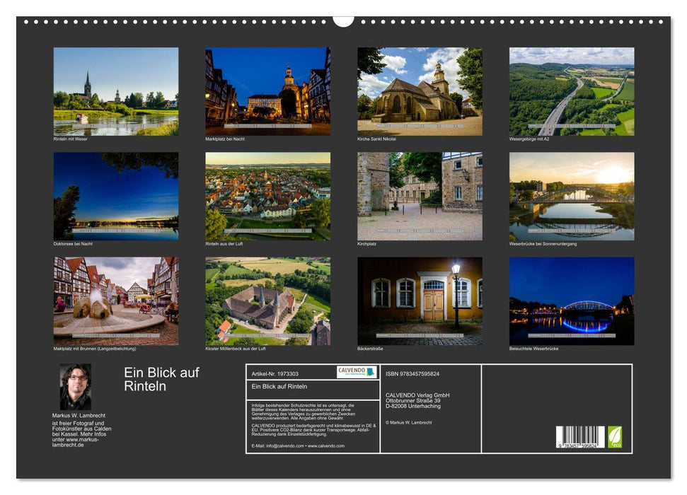 Ein Blick auf Rinteln (CALVENDO Wandkalender 2026)