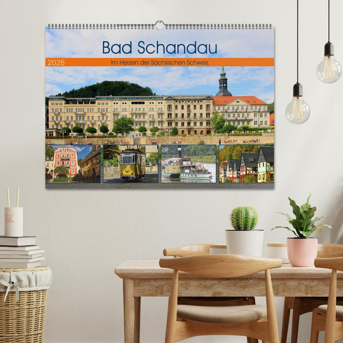 Bad Schandau – Im Herzen der Sächsischen Schweiz (CALVENDO Wandkalender 2026)