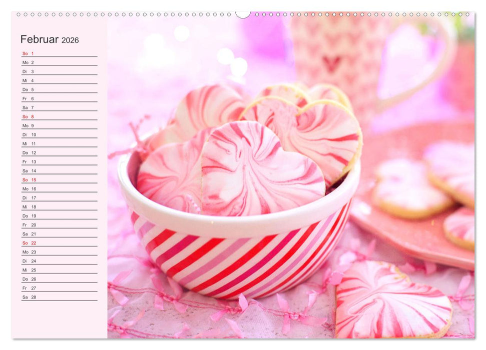 Für alle Naschkatzen! Süße Desserts und bunte Leckereien für das ganze Jahr! (CALVENDO Wandkalender 2026)