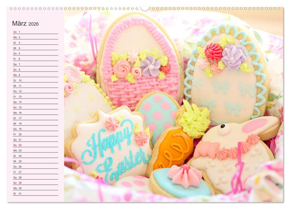Für alle Naschkatzen! Süße Desserts und bunte Leckereien für das ganze Jahr! (CALVENDO Wandkalender 2026)