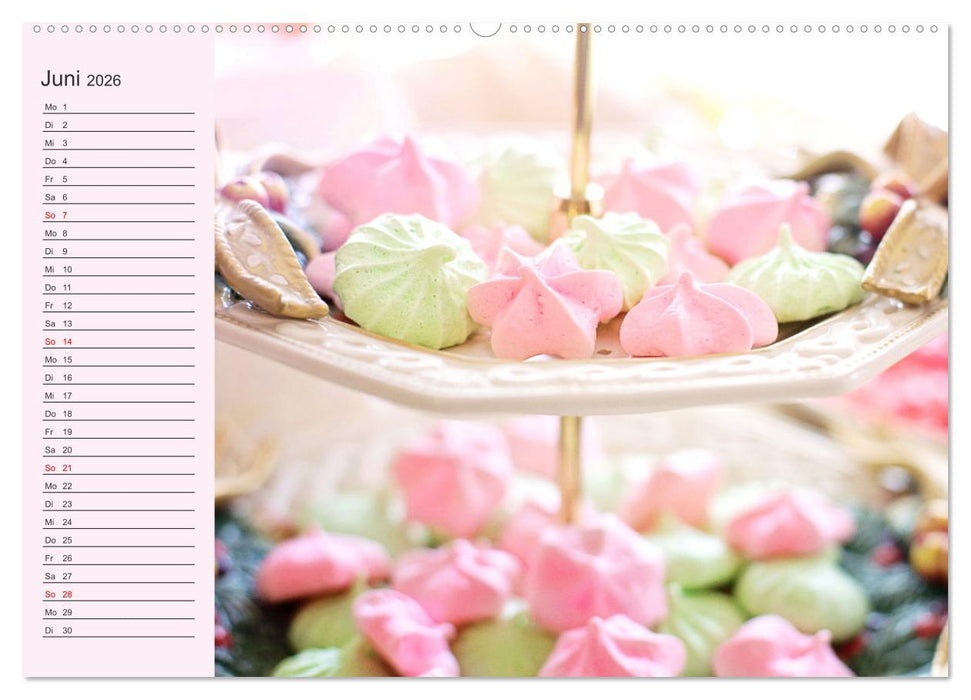 Für alle Naschkatzen! Süße Desserts und bunte Leckereien für das ganze Jahr! (CALVENDO Wandkalender 2026)