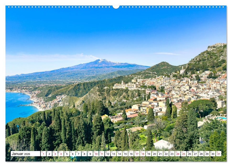 Taormina - Juwel Siziliens mit antikem Charme (CALVENDO Wandkalender 2026)