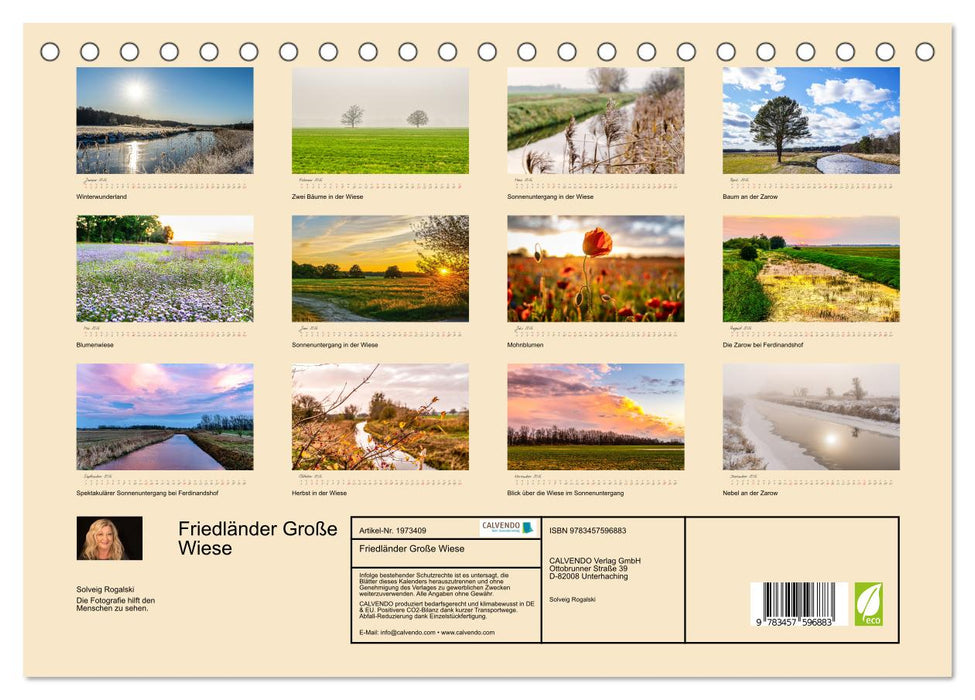 Friedländer Große Wiese (CALVENDO Wandkalender 2026)