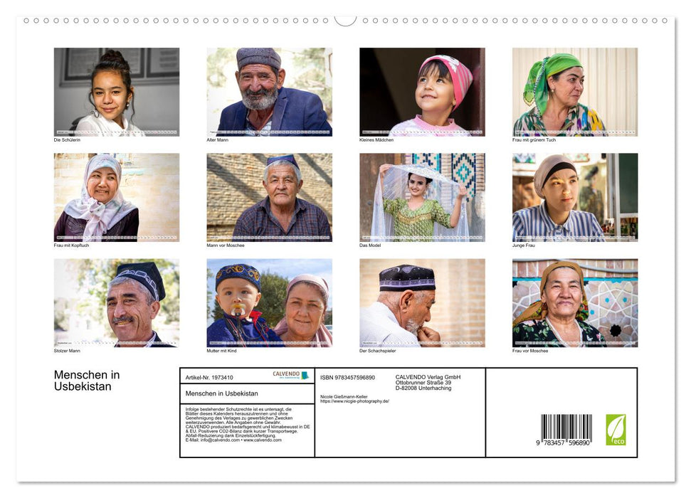 Menschen in Usbekistan (CALVENDO Wandkalender 2026)