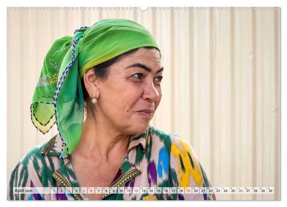 Menschen in Usbekistan (CALVENDO Wandkalender 2026)