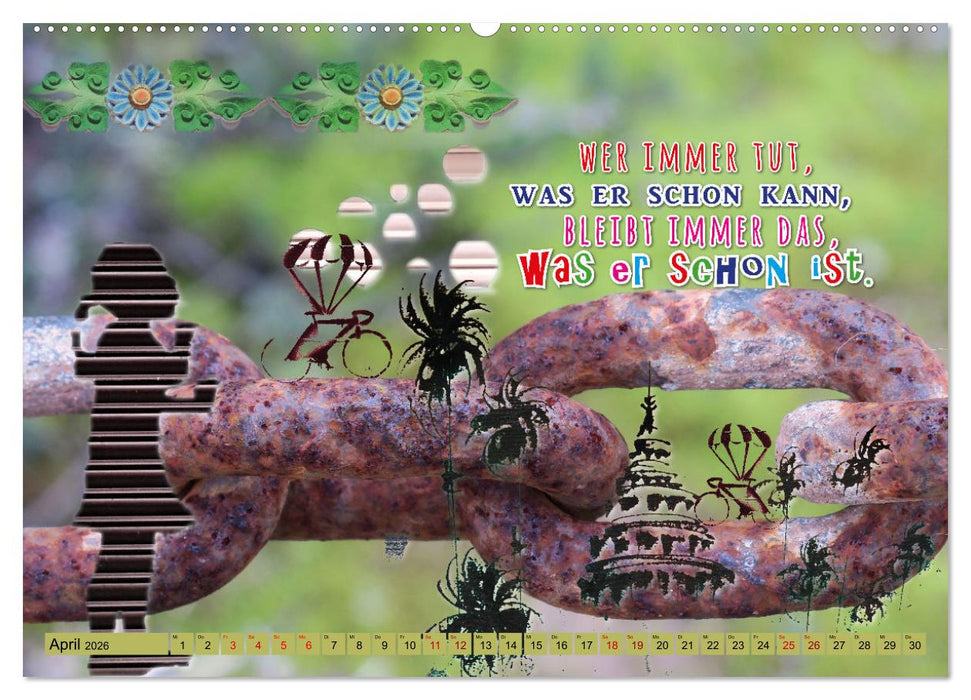 Einfach mal machen. Könnte ja gut werden. (CALVENDO Wandkalender 2026)