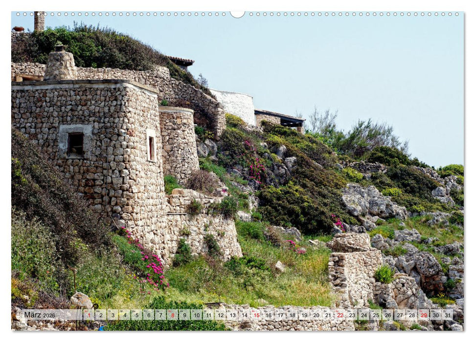 il Salento Kulturlandschaft zwischen zwei Meeren (CALVENDO Wandkalender 2026)