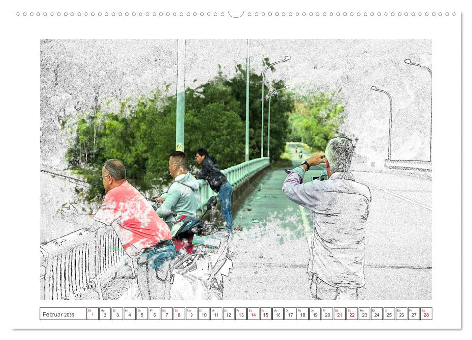 Skizzenbilder - Bilderskizzen (CALVENDO Wandkalender 2026)