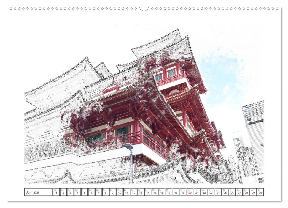 Skizzenbilder - Bilderskizzen (CALVENDO Wandkalender 2026)