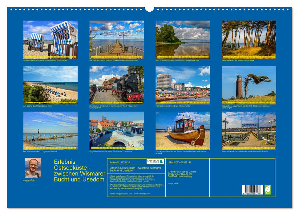 Erlebnis Ostseeküste - zwischen Wismarer Bucht und Usedom (CALVENDO Wandkalender 2026)