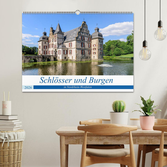 Schlösser und Burgen in NRW (CALVENDO Wandkalender 2026)